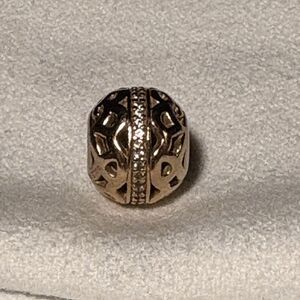 Pandora Bead Charm Path To Harmony Rose Gold Plated CZ